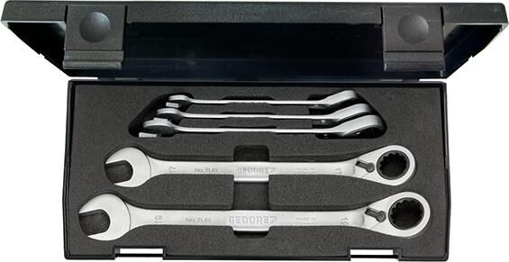 GEDORE Maulschlüsselsatz mit Ringratsche 5-teilig 7 UR-005 2327651