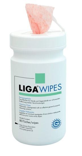 LORDIN Wipes Feuchttücher für Hände & Gegenstände Dose 80 Tücher 20x27 cm