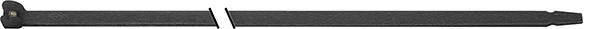SAPISELCO Kabelbinder 7,5x360mm schwarz Nylon mit Stahlnase 100 Stück