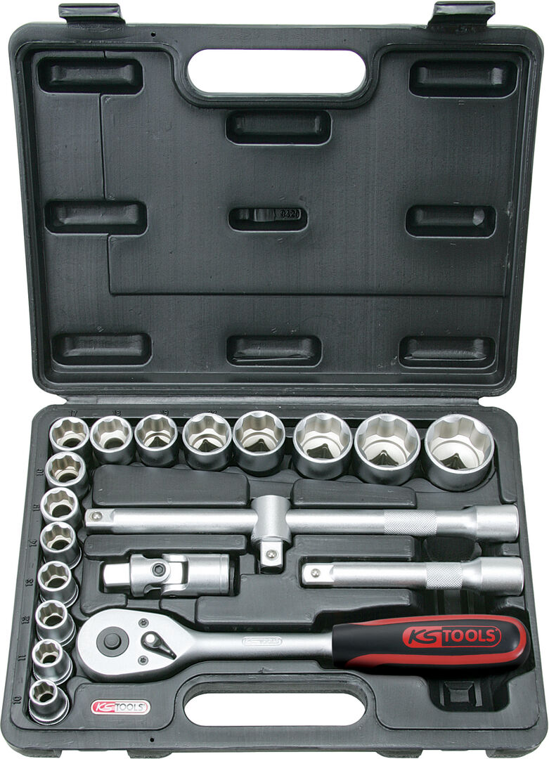 KS TOOLS Steckschlüssel Set 1/2" 20-teilig im Koffer