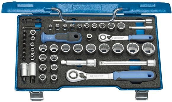 GEDORE Steckschlüssel Set 1/4" und 3/8" 50-teilig No. D 30