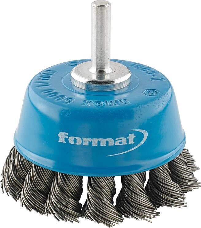 FORMAT Topfbürste Stahldraht gezopft 6mm 65x0,50mm
