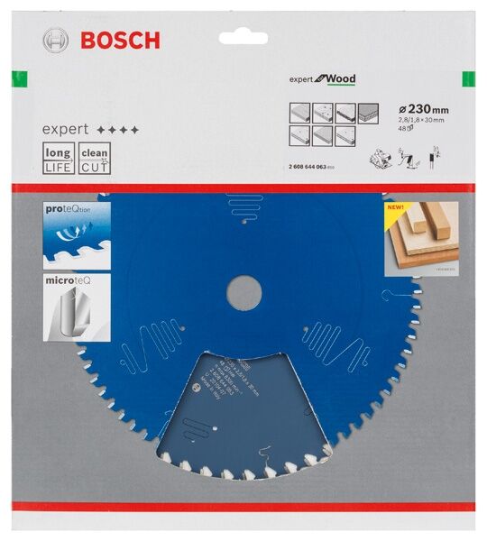 BOSCH HW Kreissägeblatt Expert 230x30x2,8 48T