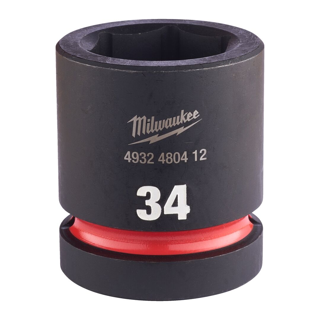 MILWAUKEE Schlagnuss 1" kurz 34x62mm SHOCKWAVE