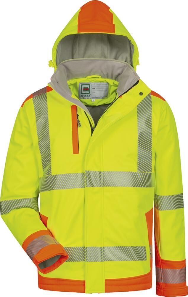 ELYSEE Warnjacke Rickmer Softshell,S,gelb/orange