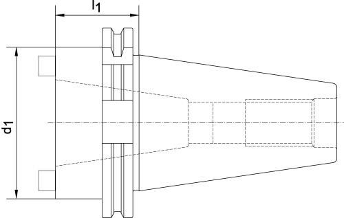 HAIMER Reduzierhülse SK50/SK40 DIN69871A