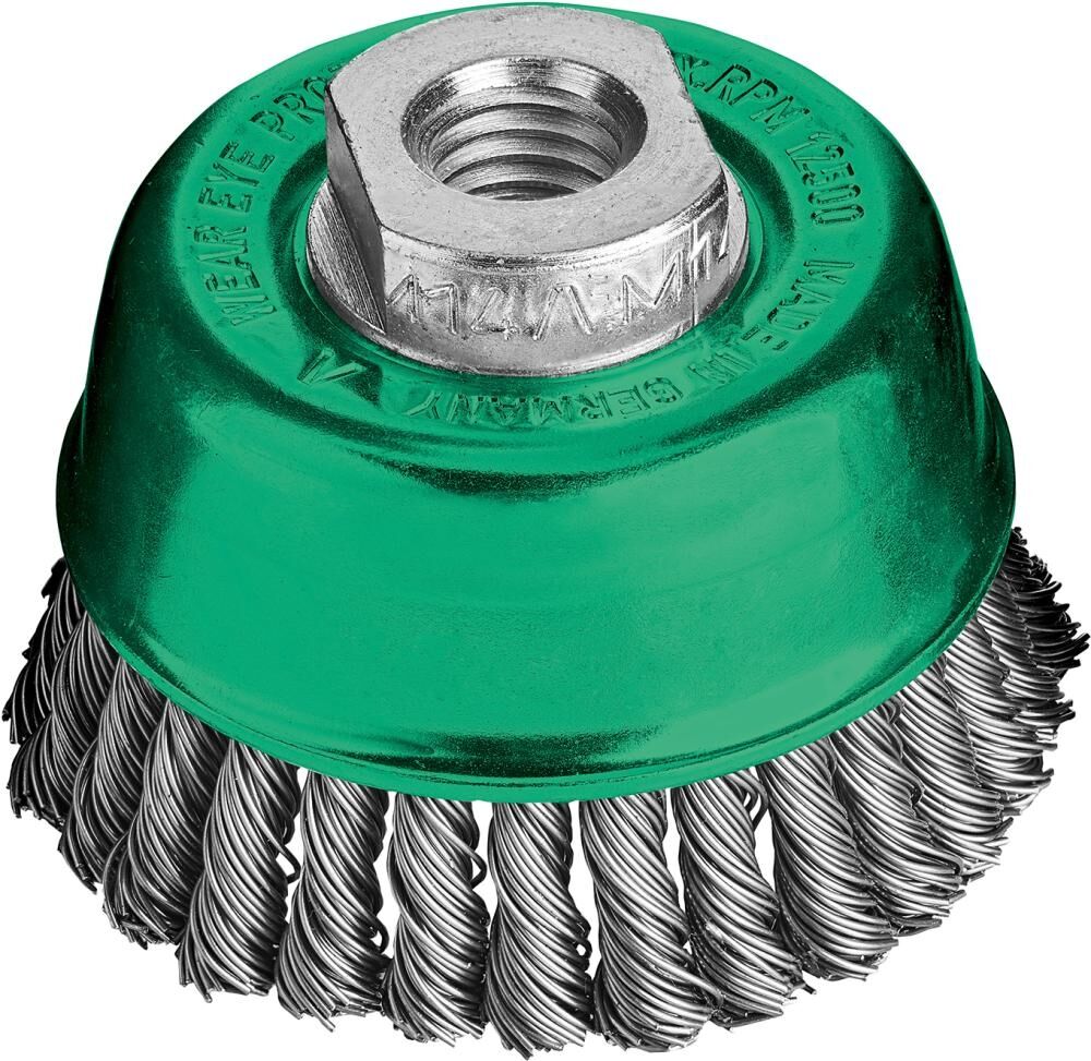 LESSMANN Topfbürste Edelstahl gezopft 65x0,5mm