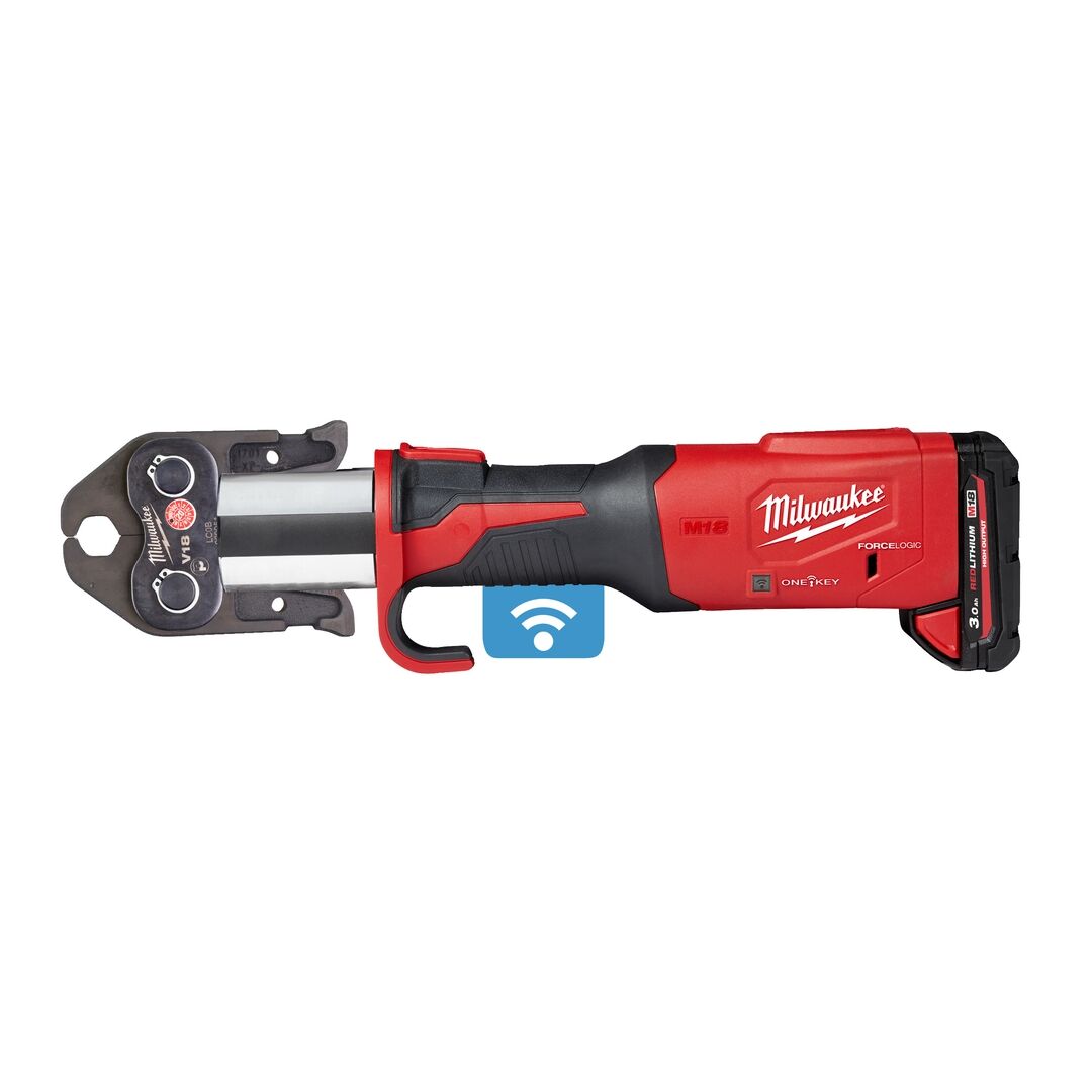 MILWAUKEE Akku-Presswerkzeug Sanitär M18ONEBLHPT-302C 2x3Ah Ladegerät im Koffer