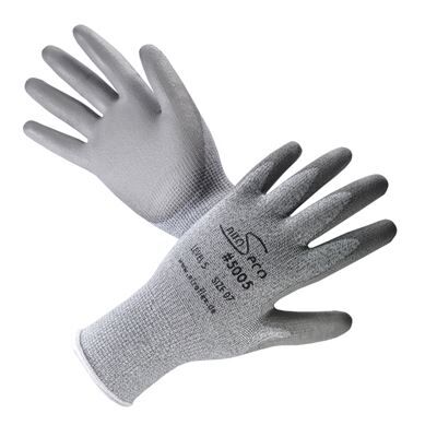 Schnittschutzhandschuhe Niro S eco 5005, EN388 4543, HPPE Faser/PU, grau, Gr. 7