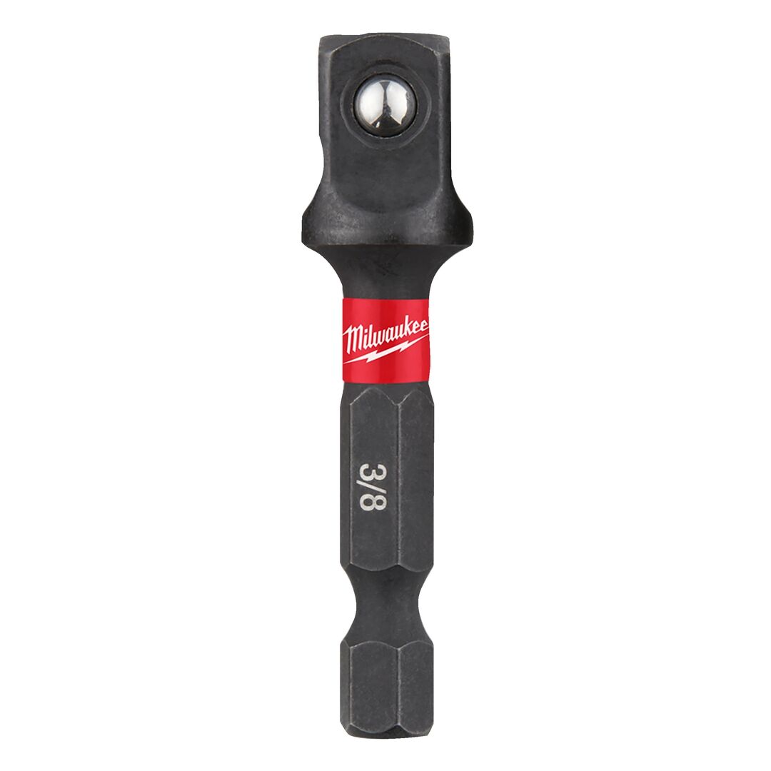 MILWAUKEE Steckschlüsseleinsatz 1/4" sechskant auf 3/8" vierkant 50mm SHOCKWAVE