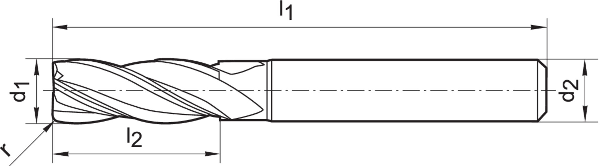 FORMAT Torusfräser 3,0/0,30mm Z4 L WN VHM TiALN