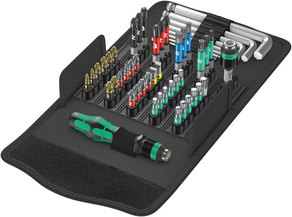WERA Schraubwerkzeug Set 52-teilig KK100