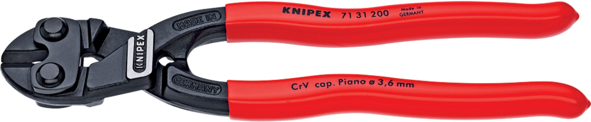 KNIPEX 71 31 200 CoBolt Kompakt- Bolzenschneider schwarz atrA 200mm