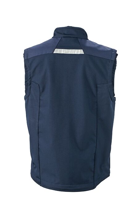 JAMES & NICHOLSON JN Workwear Softshell Vest JN845 100%PES navy/navy Größe S