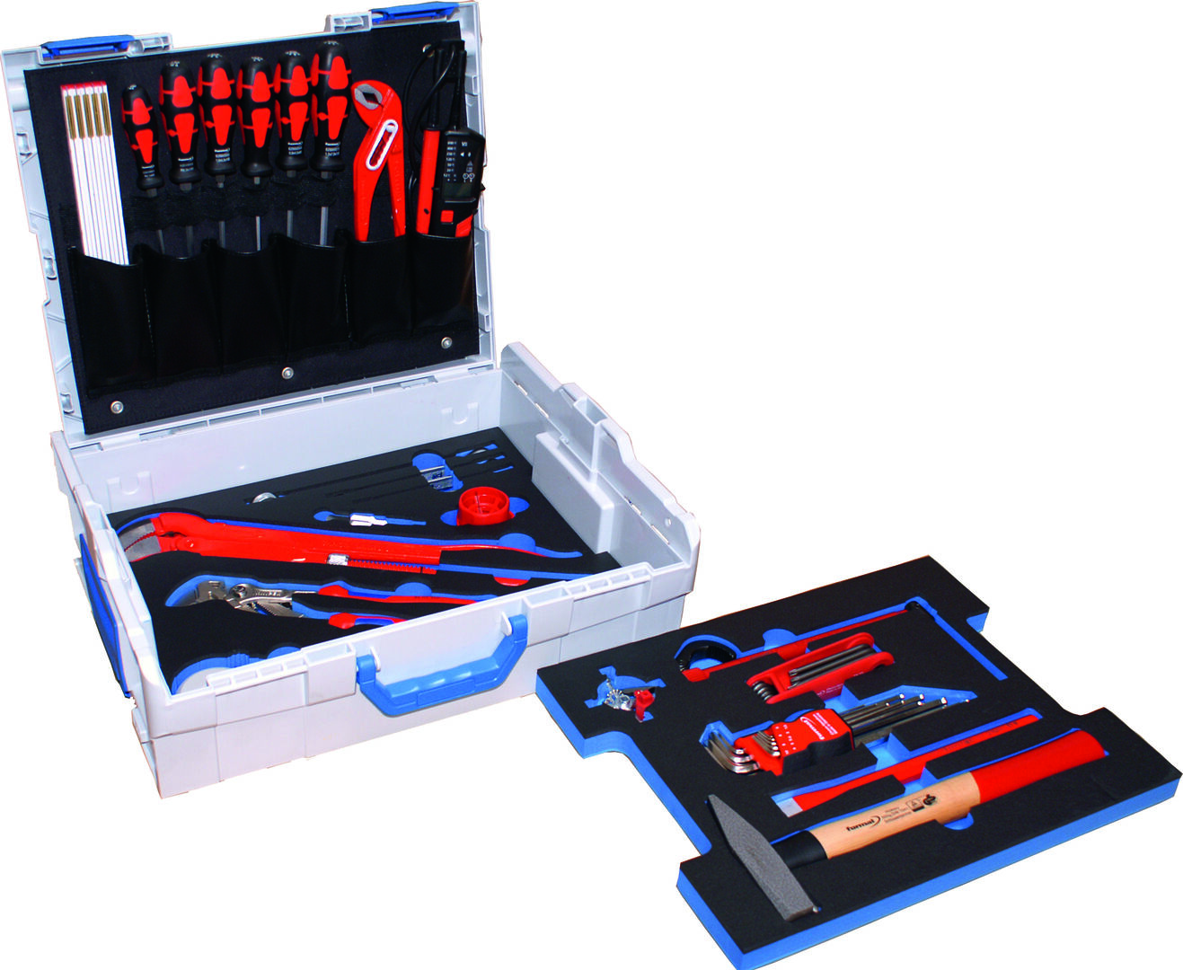 WEMAG WEMAG-Boxx-Sanitär 39-teilig mit Deckeleinlage & Modul