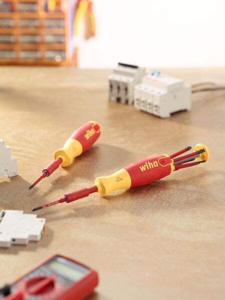 WIHA Schraubendreher VDE mit Bit Magazin LiftUp 6-teilig