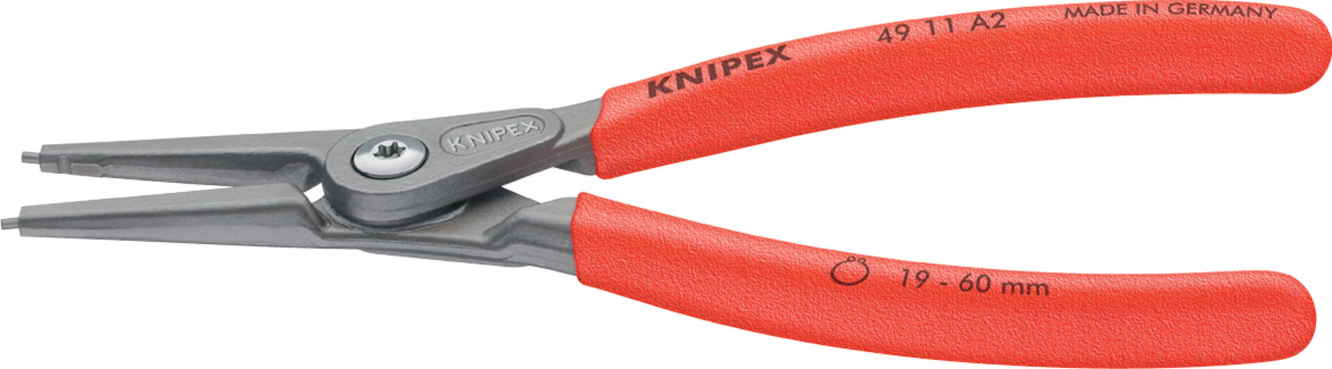 KNIPEX 49 11 A0 Präzisions- Sicherungsringzange für Außenringe 140mm