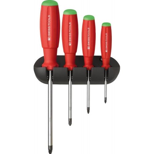 PB SWISS TOOLS Tools Schraubendreher-Set SwissGrip 4-teilig PZ