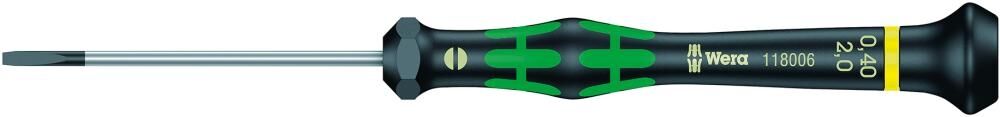 WERA Elektronik-Schraubendreher Schlitz 2x0,4x60mm