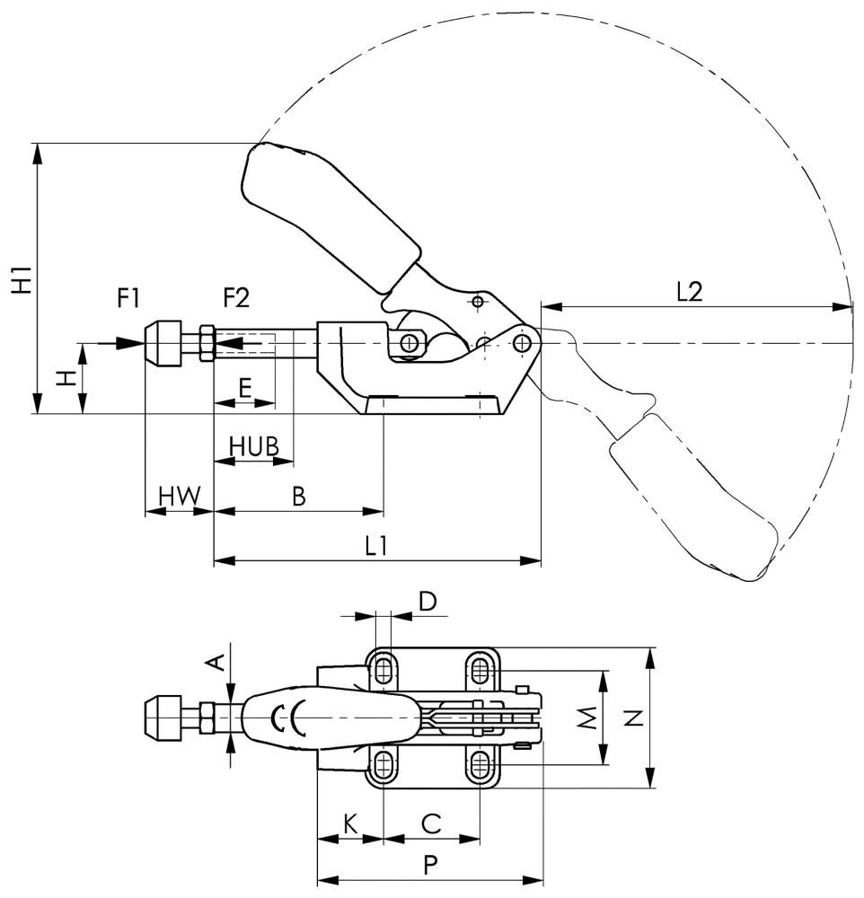 AMF Schubstangenspanner 6842 Gr. 5