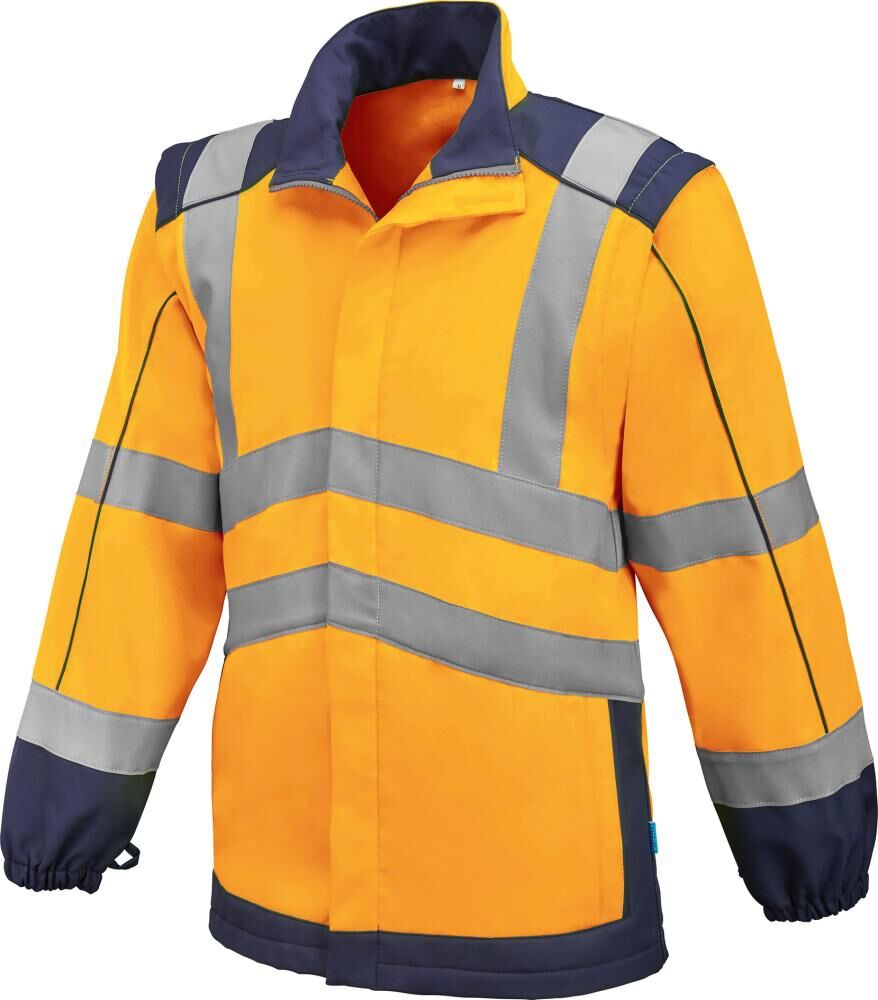 FORMAT Warnschutz Jacke Jasper Gr. L orange/marine