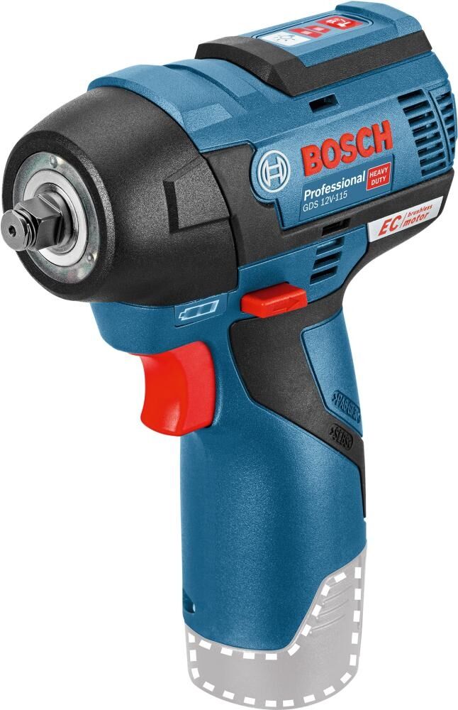 BOSCH Akku-Schlagschrauber GDS 12V-115 ohne Akku & Ladegerät in L-BOXX