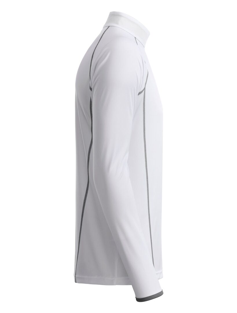 JAMES & NICHOLSON Langarmshirt Sport Gr. XXL white/silver JN498