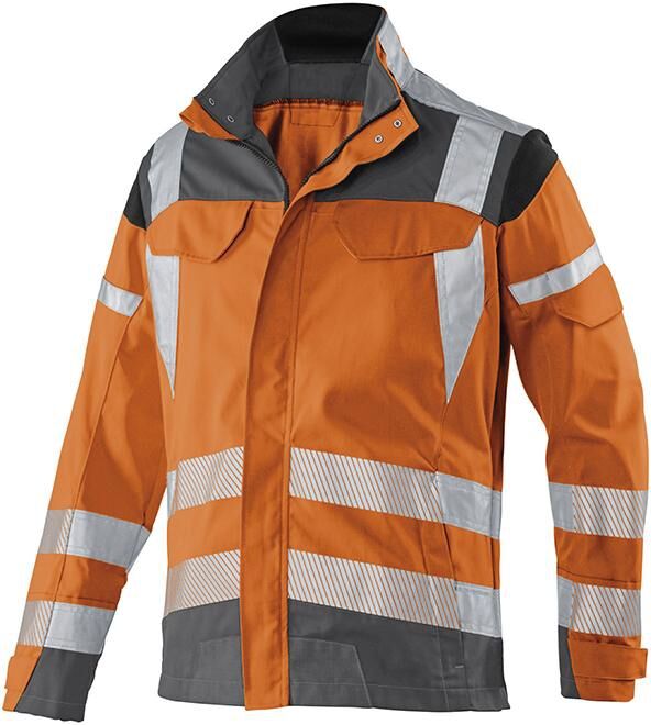 KÜBLER Warnschutz Jacke REFLECTIQ Gr. 27 PSA 2 warnorange/anthrazit
