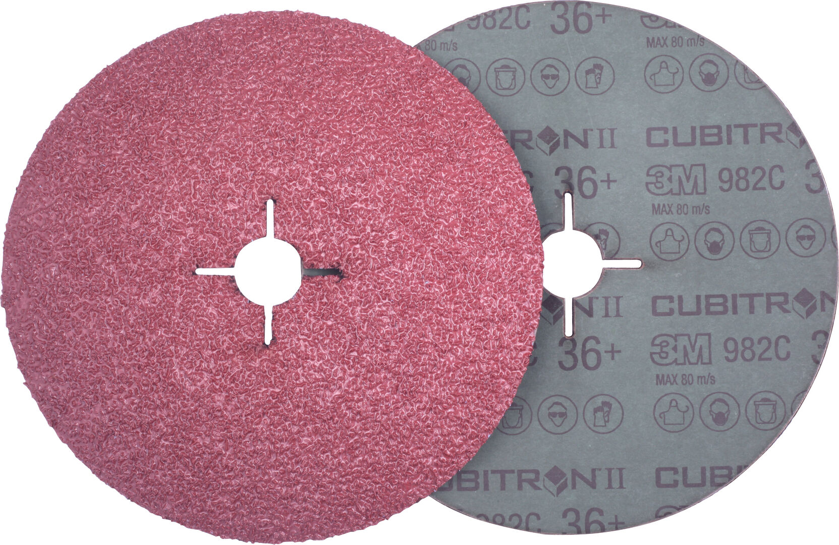 3M Fiberschleifscheibe Cubitron II für Stahl 115mm P80+