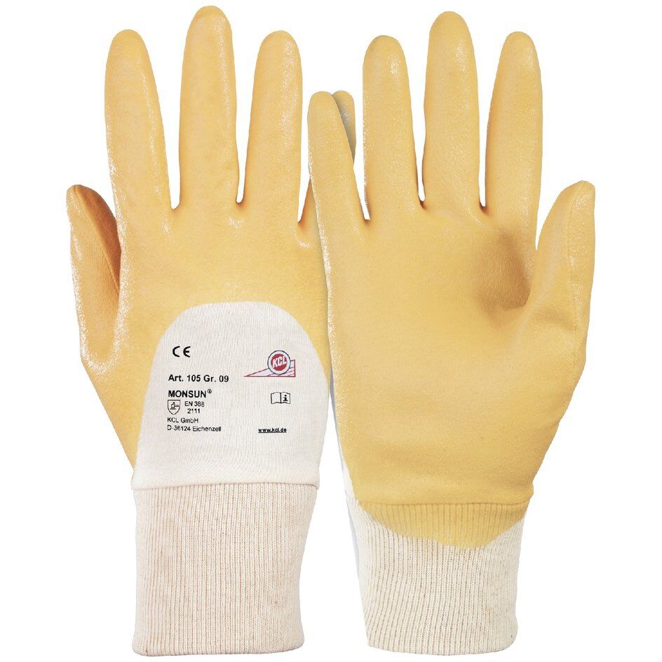 KCL Schutzhandschuh MONSUN 105 Curry Gr. 9