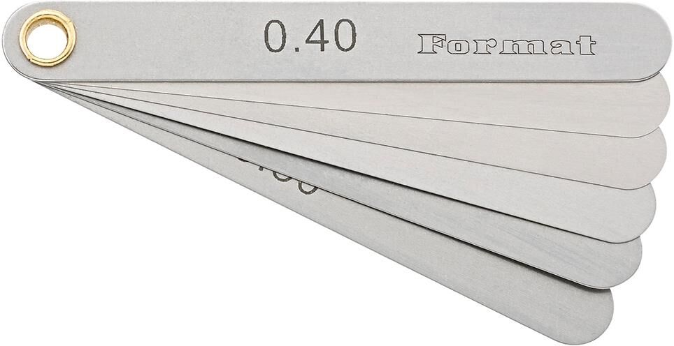 FORMAT Präzisions Fühlerlehre 6 Blatt 0,1-0,4mm T3
