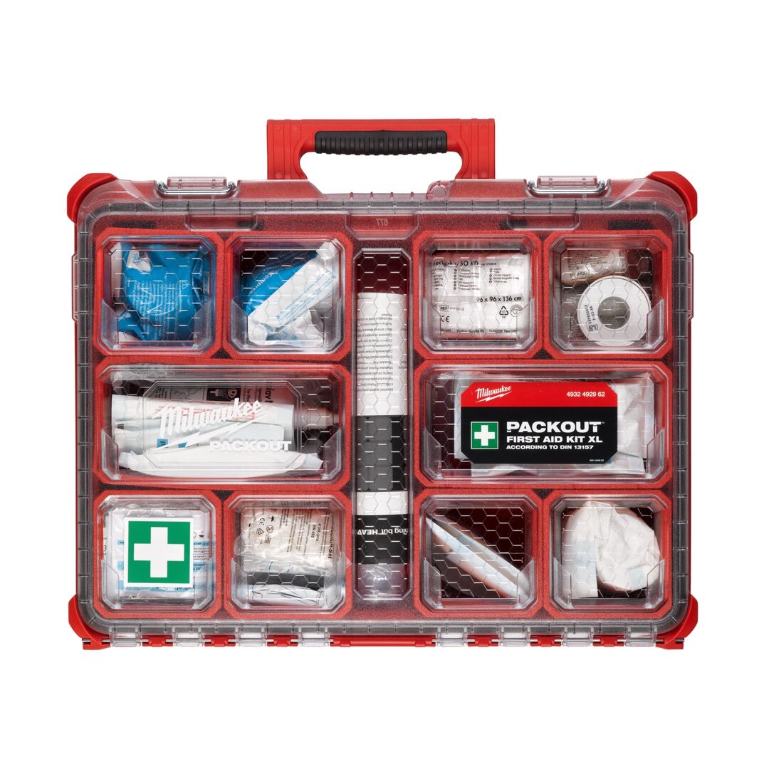 MILWAUKEE PACKOUT Erste-Hilfe-Kit XL im Organiser DIN13157