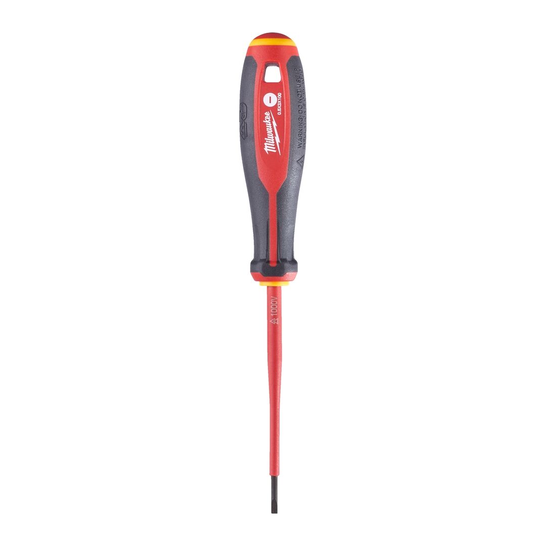 MILWAUKEE Schraubendreher VDE Schlitz 0,5x3x100mm Tri-Lobe
