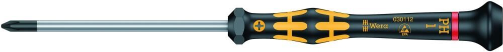 WERA Elektronik Schraubendreher ESD Kreuzschlitz PH 1x80mm