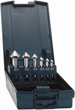 EXACT Kegelsenker Set 6,3-20,5mm 90 Grad CBN Form C ähnlich DIN335 Advanced Line TiN