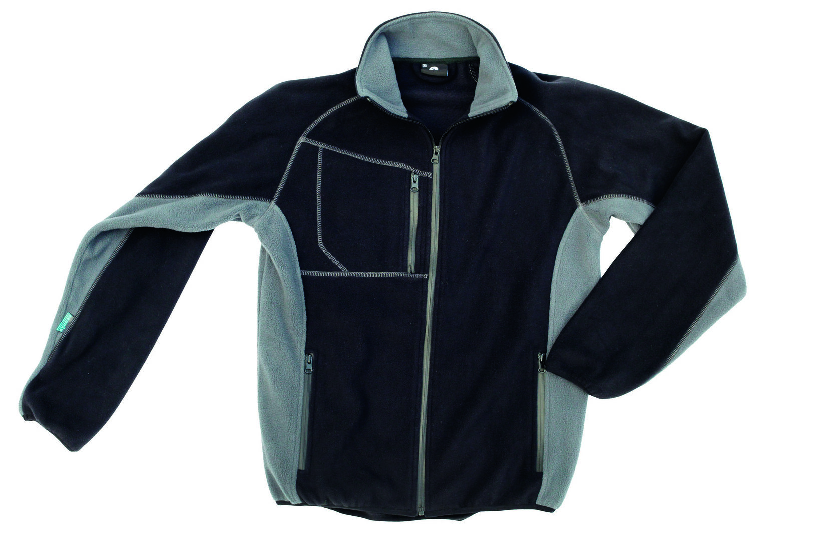 EXCESS Fleccejacke " Champ" schwarz/grau Gr. S
