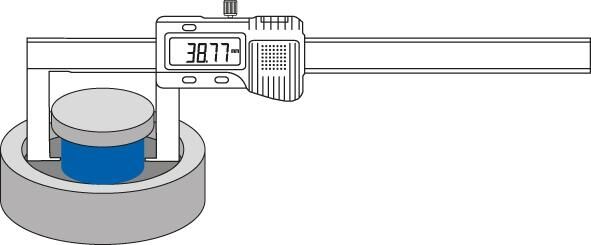 FORTIS Nuten-Messschieber digital 150/0,01mm