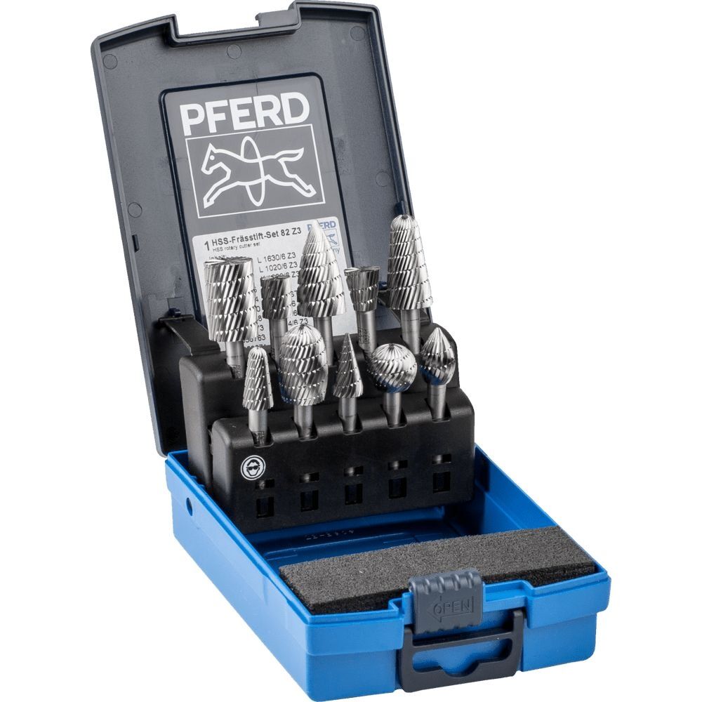 PFERD Frässtift Set HSS 3 6mm 10-teilig