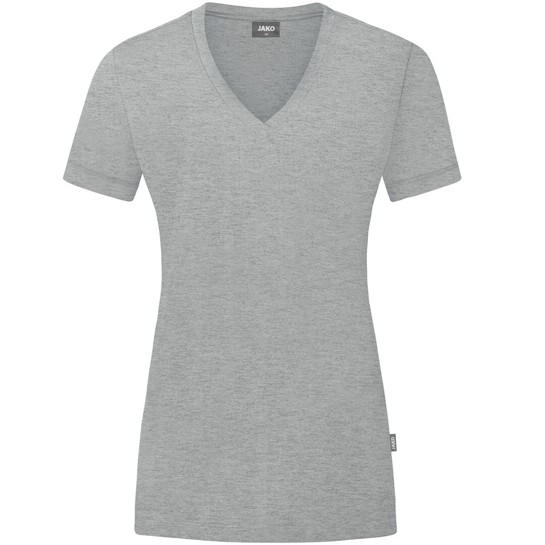 JAKO T-Shirt Organic Damen C6120 Gr. 38 hellgrau meliert