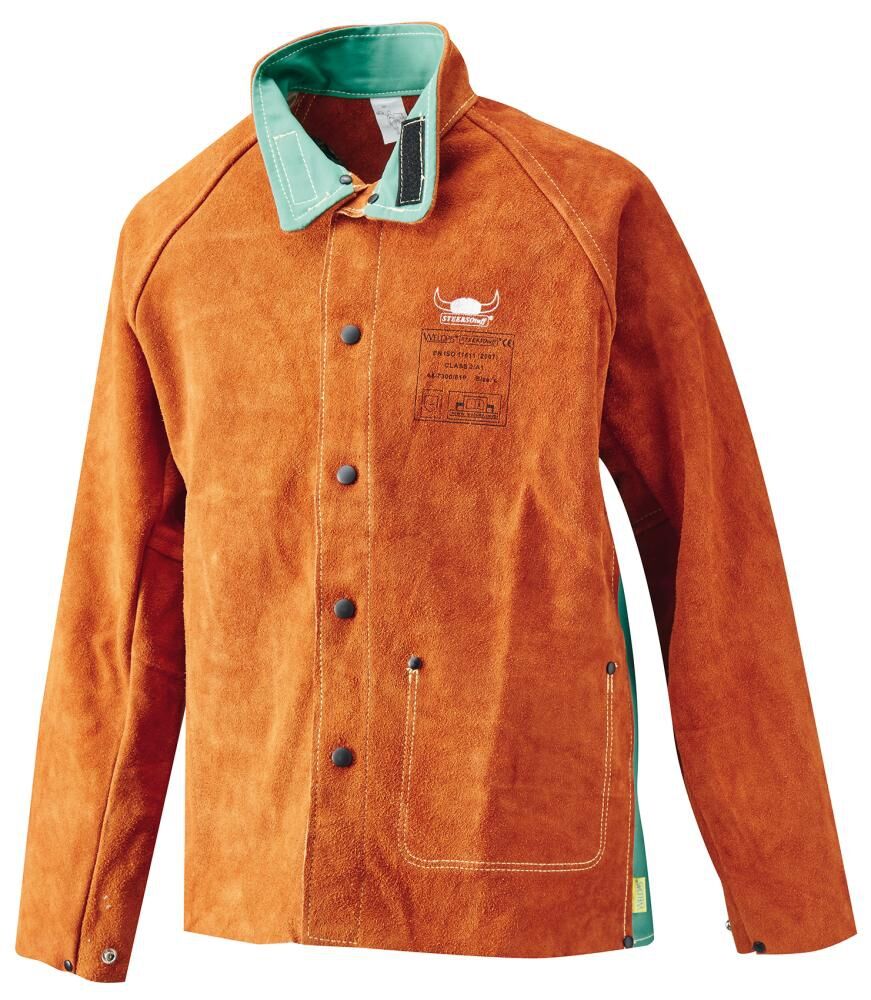 WELDAS Schweißerlederjacke Gr. L PROBAN-Rücken 44-7300/P
