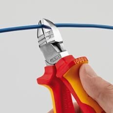 KNIPEX Abisolier-Seitenschneider 160mm isoliert VDE verchromt 14 26 160