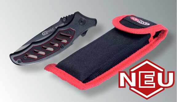 KS-TOOLS KS TOOLS Klappmesser mit Tasche 193mm 115mm geschlossen