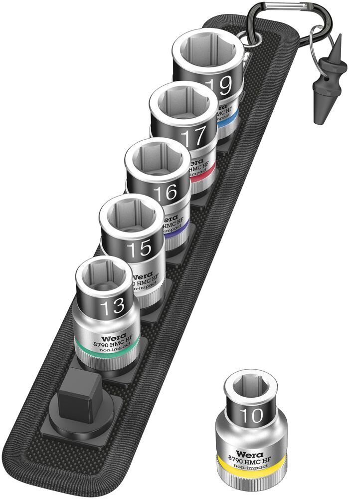 WERA Steckschl.Eins.-Grt. 1/2" 6tlg. Haltefunk.