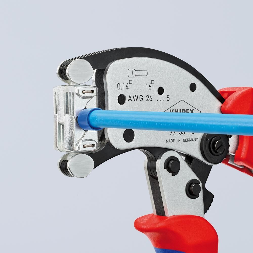 KNIPEX Crimpzange für Aderendhülsen Twistor 16 0,14-16qmm