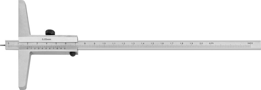 FORTIS Tiefenmessschieber mit Messstift 80mm 1/50