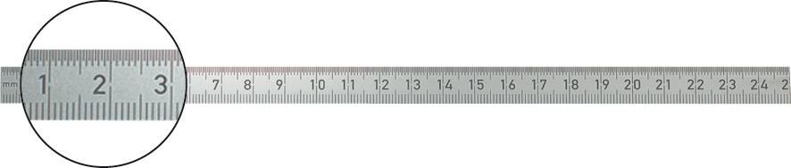 FORMAT Biegsamer Stahlmassstab 300x13mm rostfr.