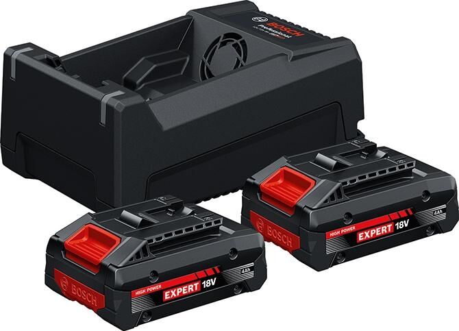 BOSCH Akku-Starter-Set 2 x EXBA 18V-40, GAL 12V/18V-80