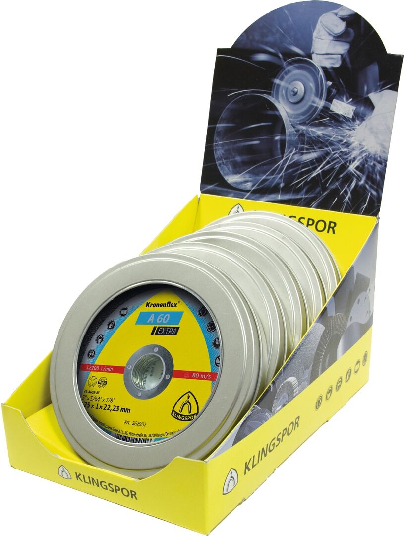 KLINGSPOR Trennscheibe gerade 115x1x22,23mm A 60 EX 10er Pack