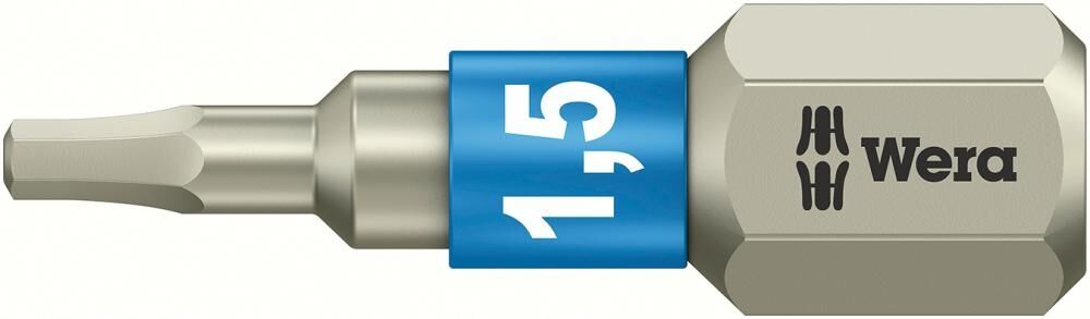 WERA Bit 1/4" SW 1,5x25mm rostfrei DIN3126 C 6,3