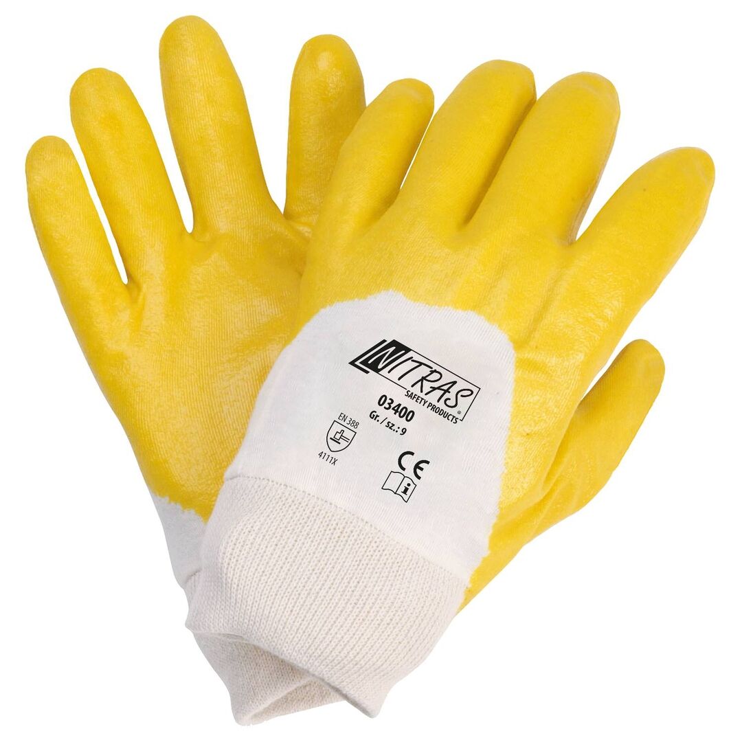 NITRAS Handschuhe Gr. 9 Nitril gelb
